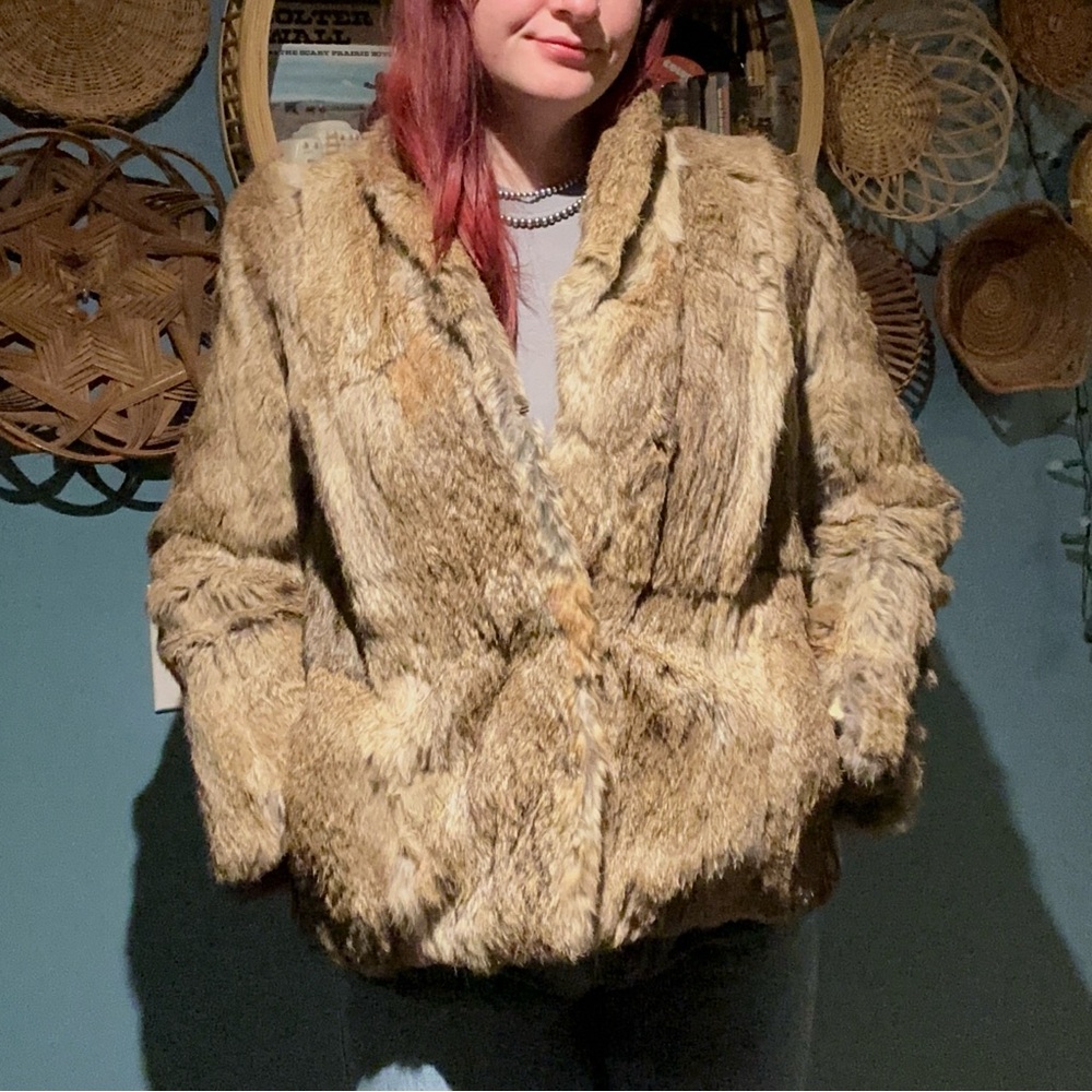 Genuine Rabbit fur jacket